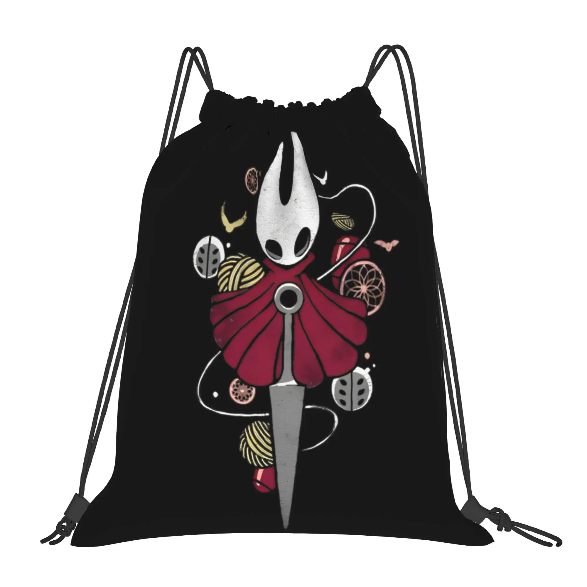Pretty Art All Knight The Hollow Knight Adventure Game Drawstring Backpack 스포츠 체육관 가방팩 방수 스트링 백