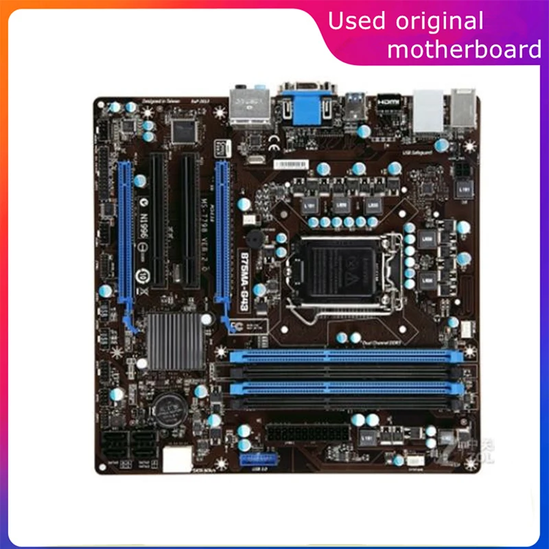 Usato Lga 1155 Per Computer Intel B75 B75Ma-G43 Scheda Madre Usb3.0 Sata3 Scheda Madre Desktop Ddr3 32G
