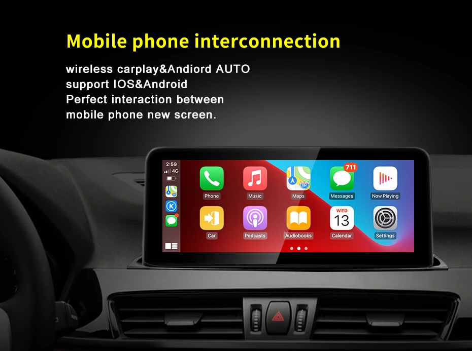 NEW ID8 Qualcomm Snapdragon665 8G Android12 8Core Carplay For BMW 18 19 20 EVO