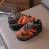 PU Leather Sport Shoes For Children Soft-soled Waterproof Girl's Sneakers Ergonomics Anti-slippery Toddler Shoes For Kids 6