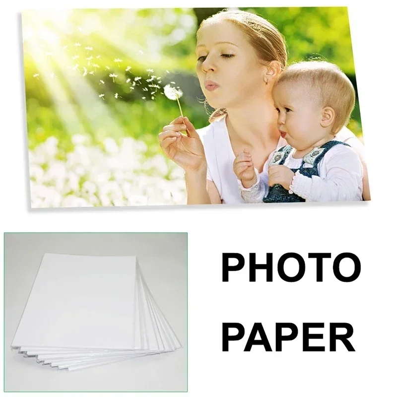 고광택 인화지 3R 4R 5R 6R 8R A3 A4 A5 A6 광택 단면 인화지 180/200/230/260G 인쇄 용지 잉크젯 프린터