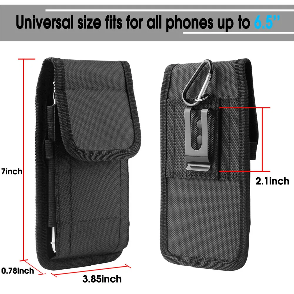 Vertical Belt Clip Cell Phone Holder and Wallet Pouch
