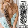 Large Full Arm Sleeve Waterproof Temporary Tattoo Sticker Anubis Egypt Time Eagle Rose Flower Fake Tatoo Body Art Men Women Leg 4
