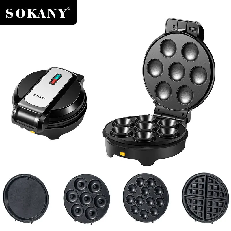 SOKANY 08093 Bread Maker Pizza Meatball Waffle Donut Maker Sandwich Maker 5