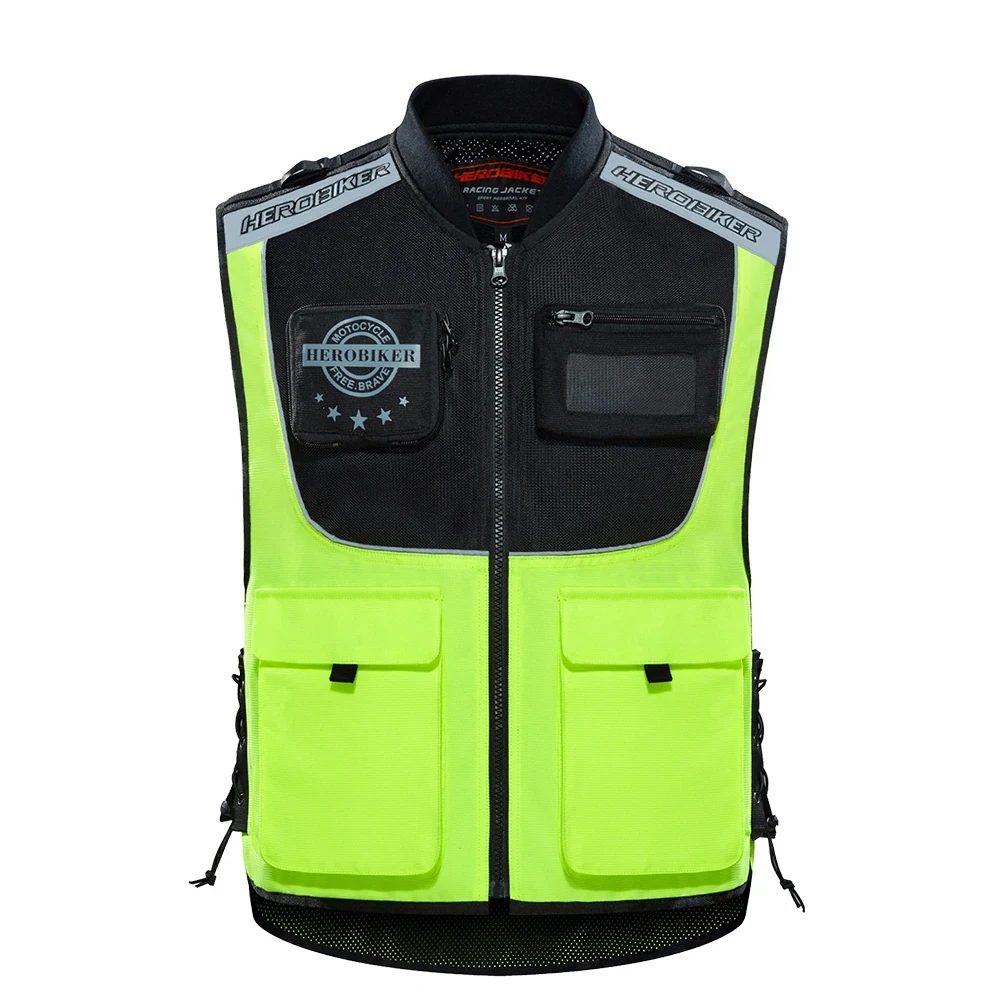 Motorcycle Reflective Clothing Safety Vest Body Safe Protective Device Traffic Facilities Racing Running Sports Warning Vest