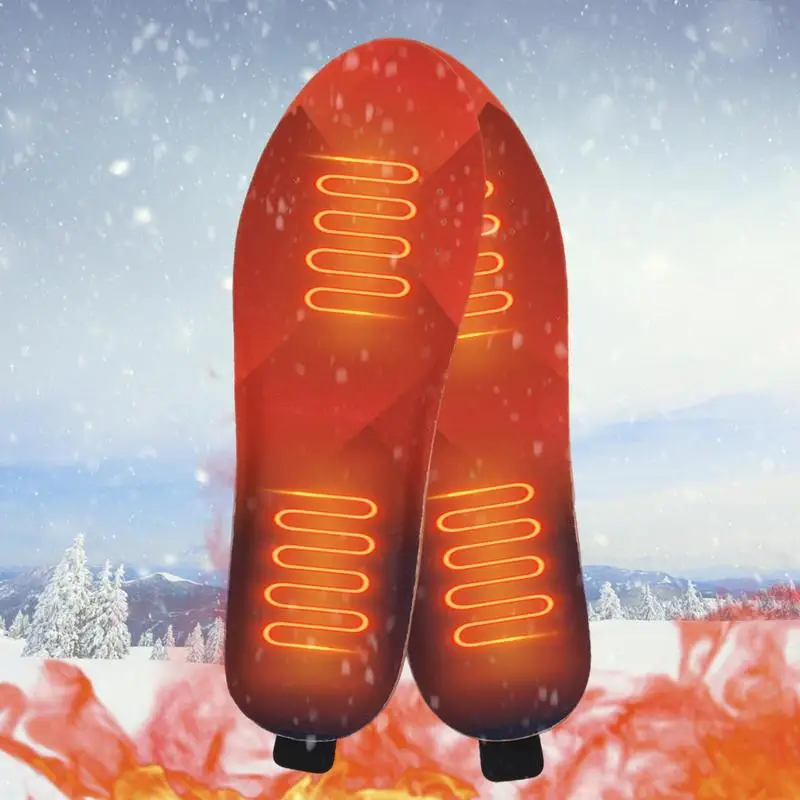 3300mAh Heated Insole USB Rechargeable Smart Remote Control Foot Warmer Can Be Cut To Size Heated Insoles For Motorcycle Skiing heated shoe insoles