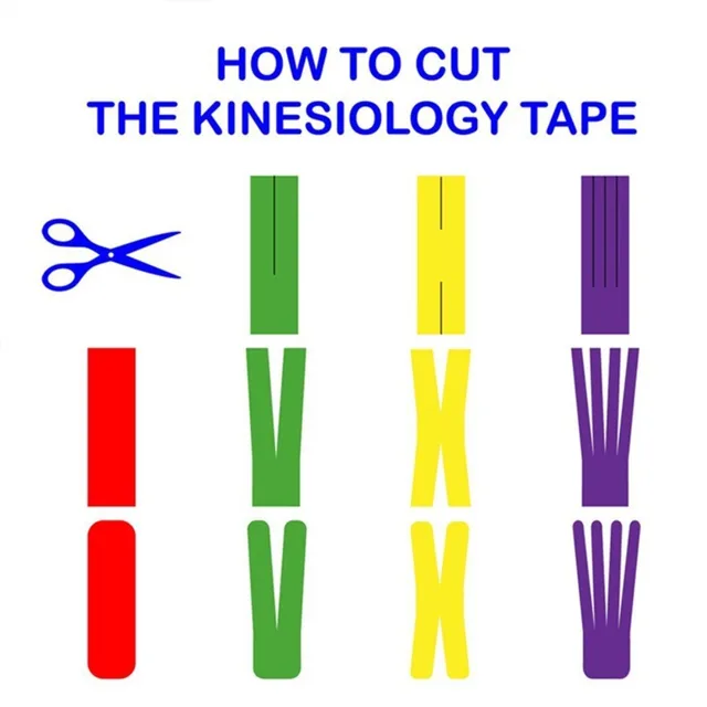 Sports Kinesio Tape Muscle Kinesiology Elastic Knee Pain Relief Strain Patch Athletic Recovery Stickers Fitness Bandages 5
