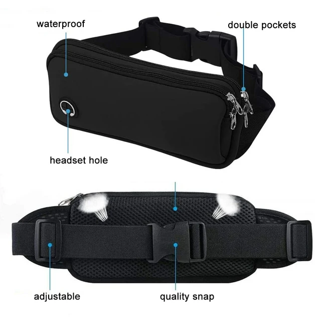 Running Belt Waist Bag Sports Fanny Pack Women Men Phone Pouch Gym Banana Bags Run Accessories 4