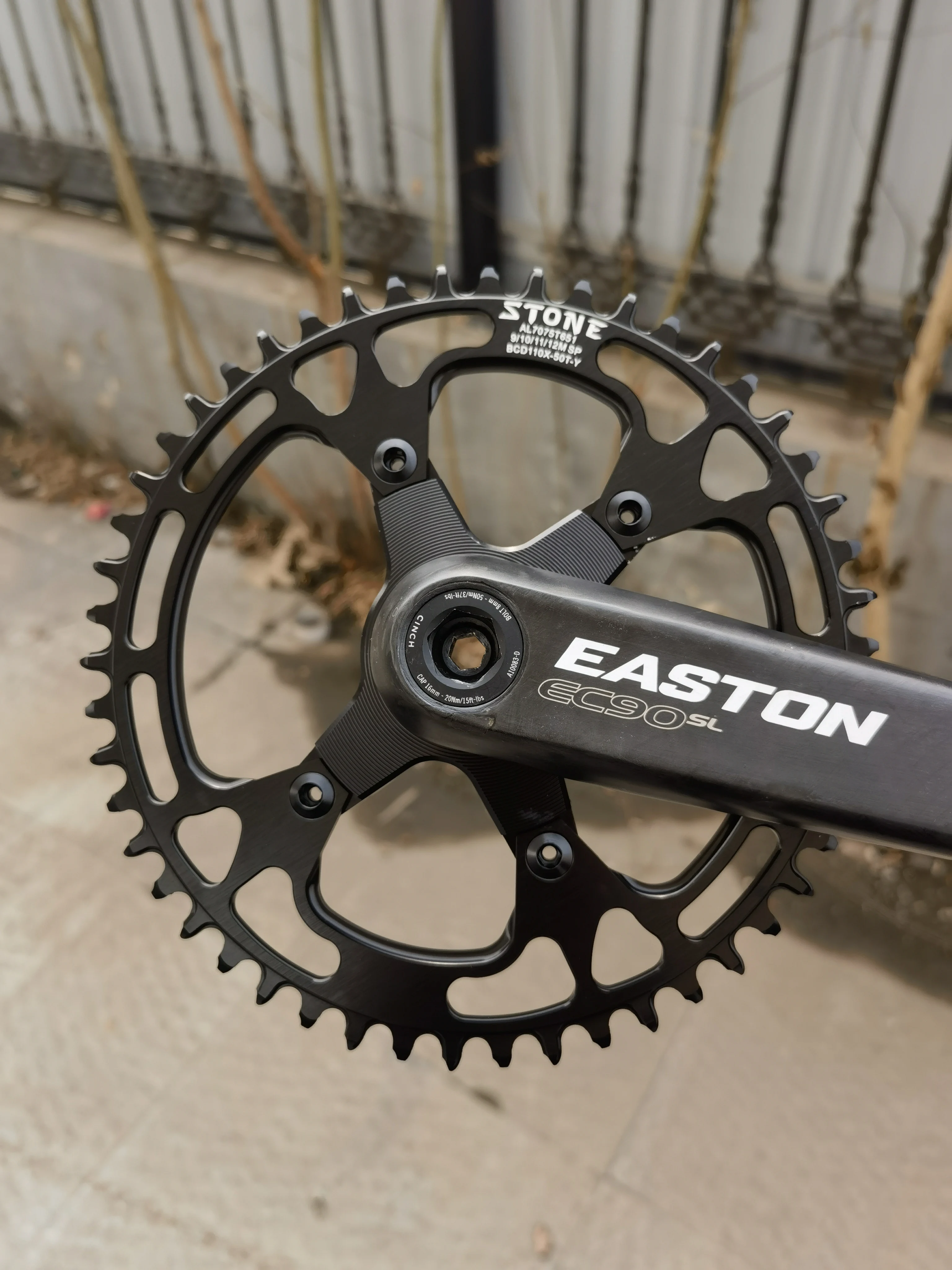自転車チェーンリングアダプター スパイダー EASTON EC90SL クランク