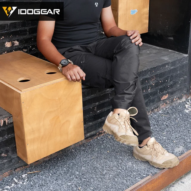 IDOGEAR EDW Men's Flex Tactical Cargo Pants Lightweight Water Resistant Ripstop Stretch Casual Trousers Basic Pants 3214 1