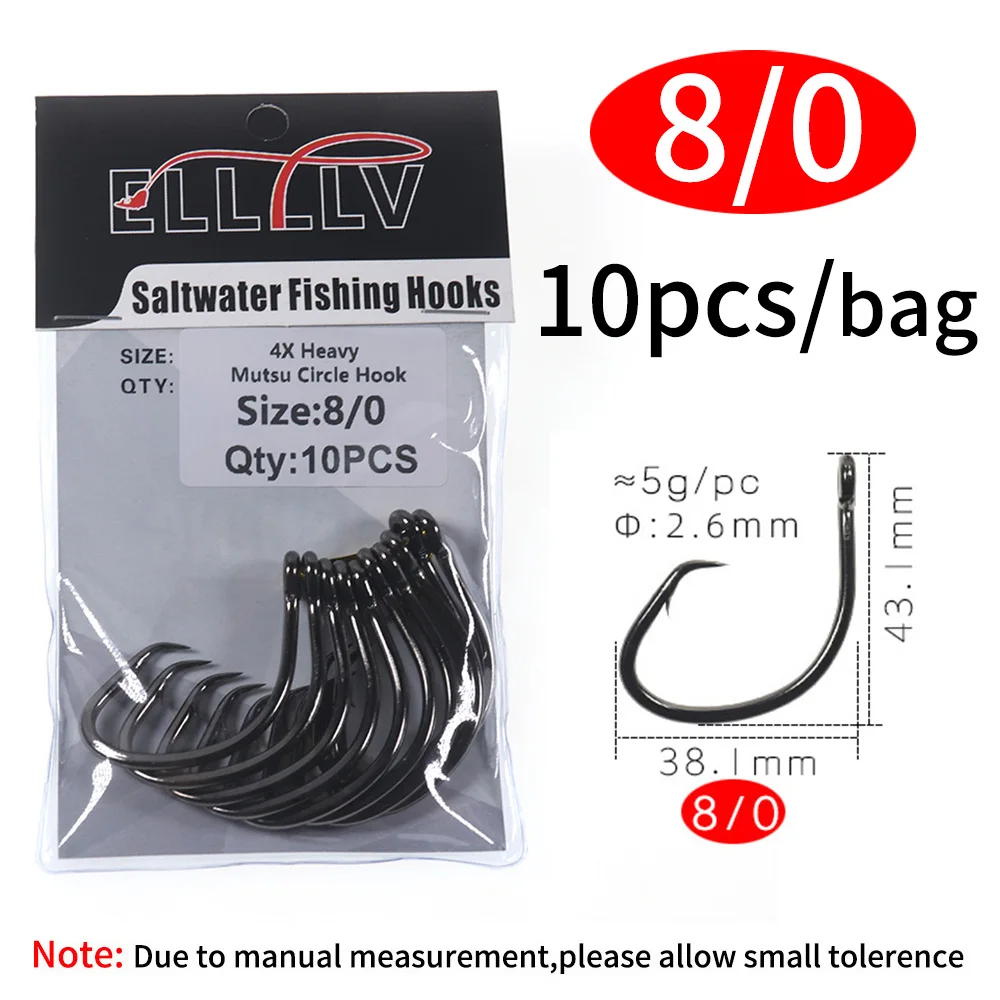 Circle Fishing Hooks Saltwater 10/0  Shark Hook Fishing Saltwater - 4x  Circle Strong - Aliexpress