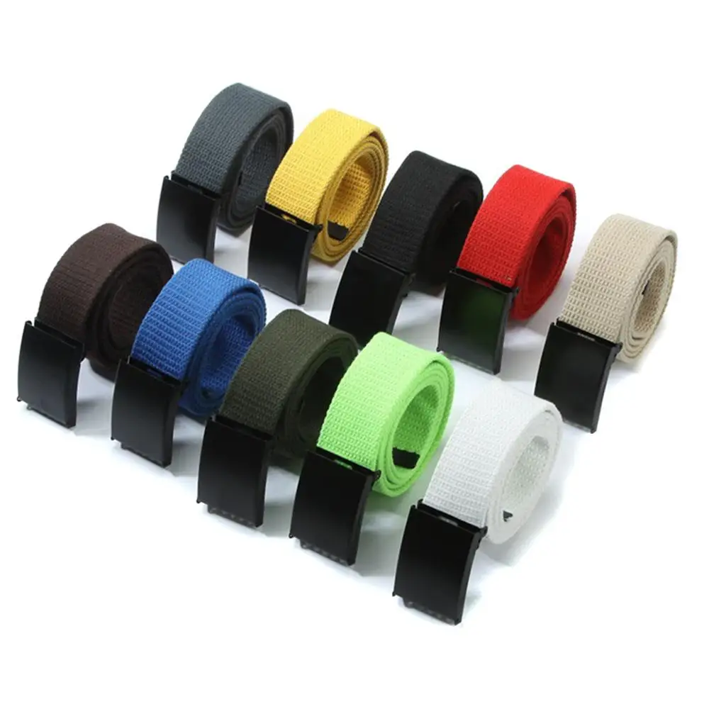 

Male Candy Color Waist Belt men's Casual Luxury Canvas Webbing Waistband Man Clothing Accessories