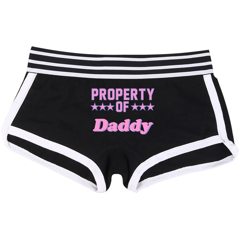 Eigentum von Star Daddy sexy Boy short heiße Höschen für Frauen süße Baumwolle Unterwäsche Mädchen bequeme kurze Damen Unterhose