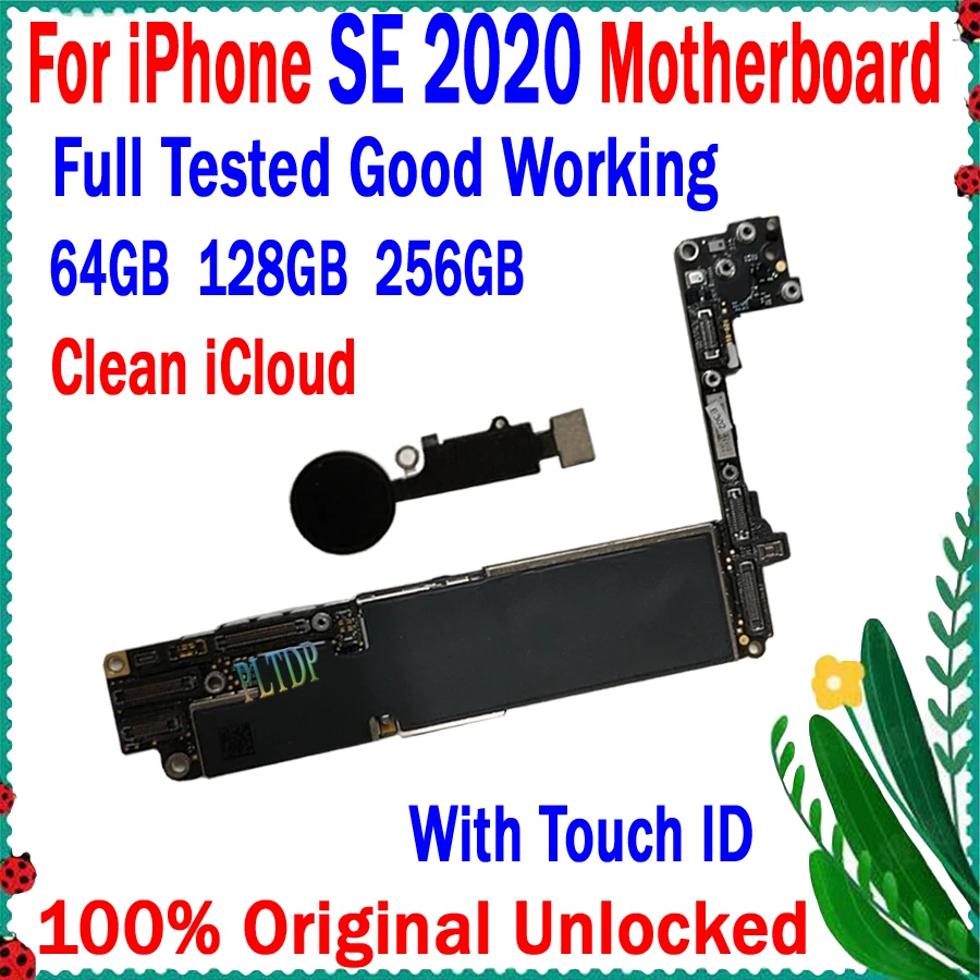 

Материнская плата для iPhone SE 2020 оригинальная разблокированная материнская плата без icloud для iPhone SE2 логическая плата 64 Гб 128 ГБ 256 ГБ Бесплатная доставка