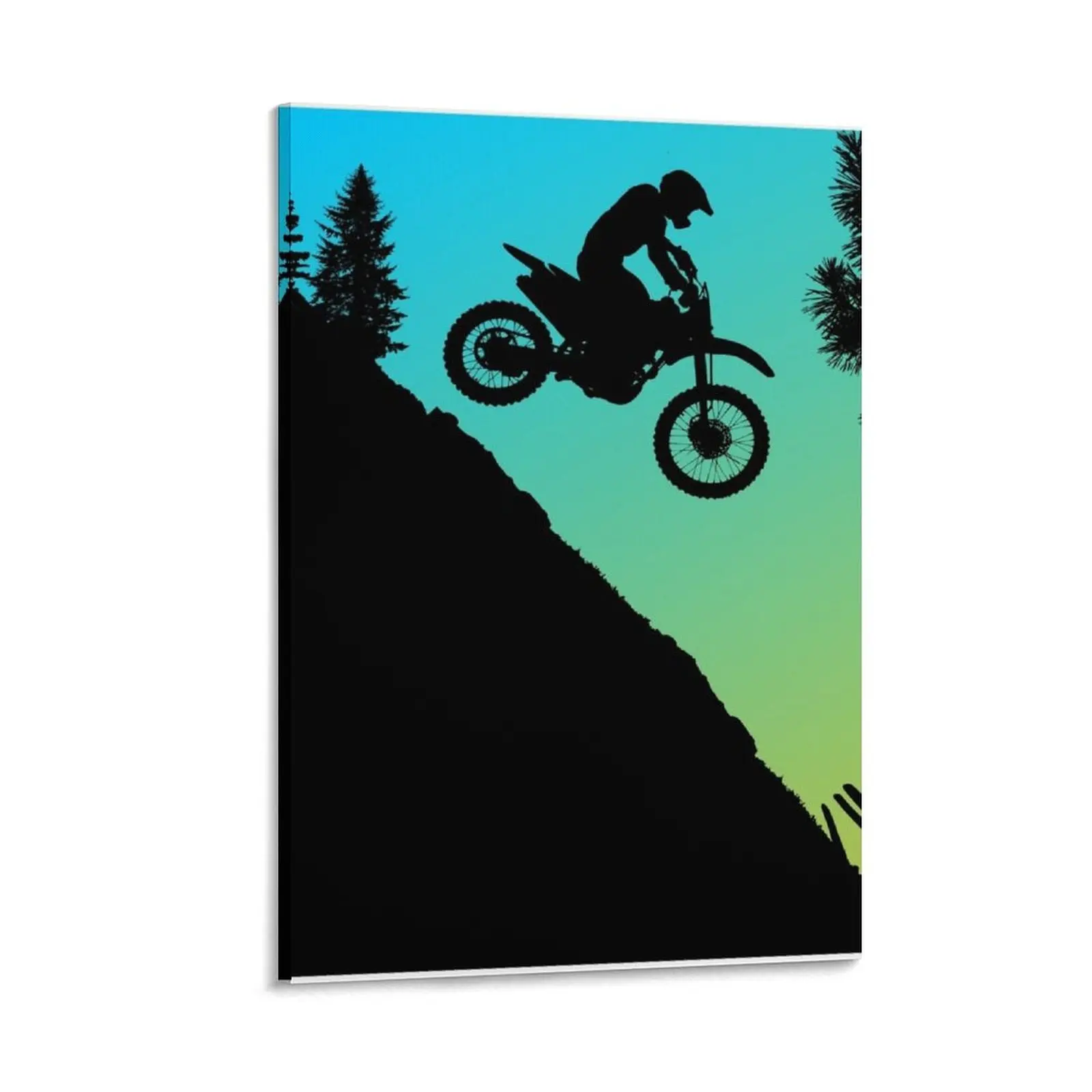 

Dirt Bike Downhill Canvas Painting interior paintings Decoration