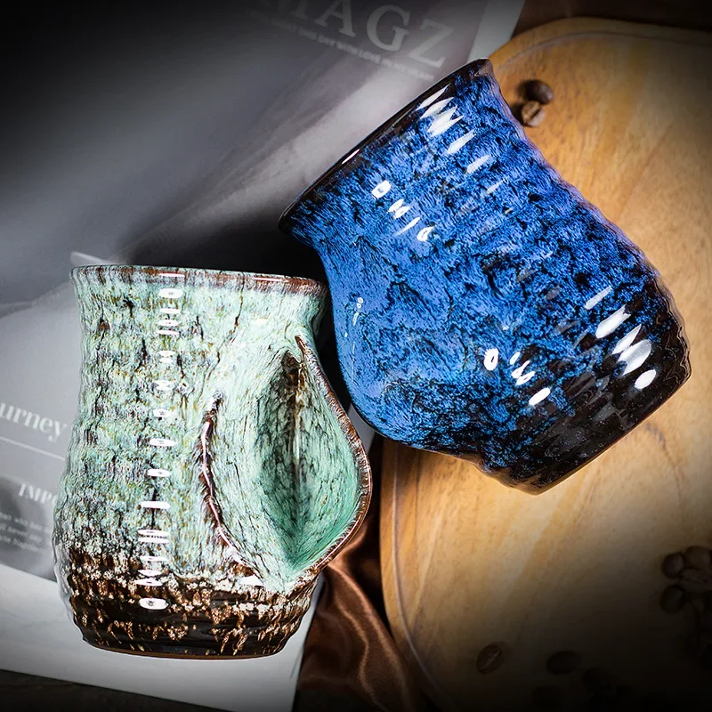 500ml Creative Ceramic Coffee Cup, Kiln Changed Pottery, Cute Tea Cups, Kung Fu Teacup, Wholesale