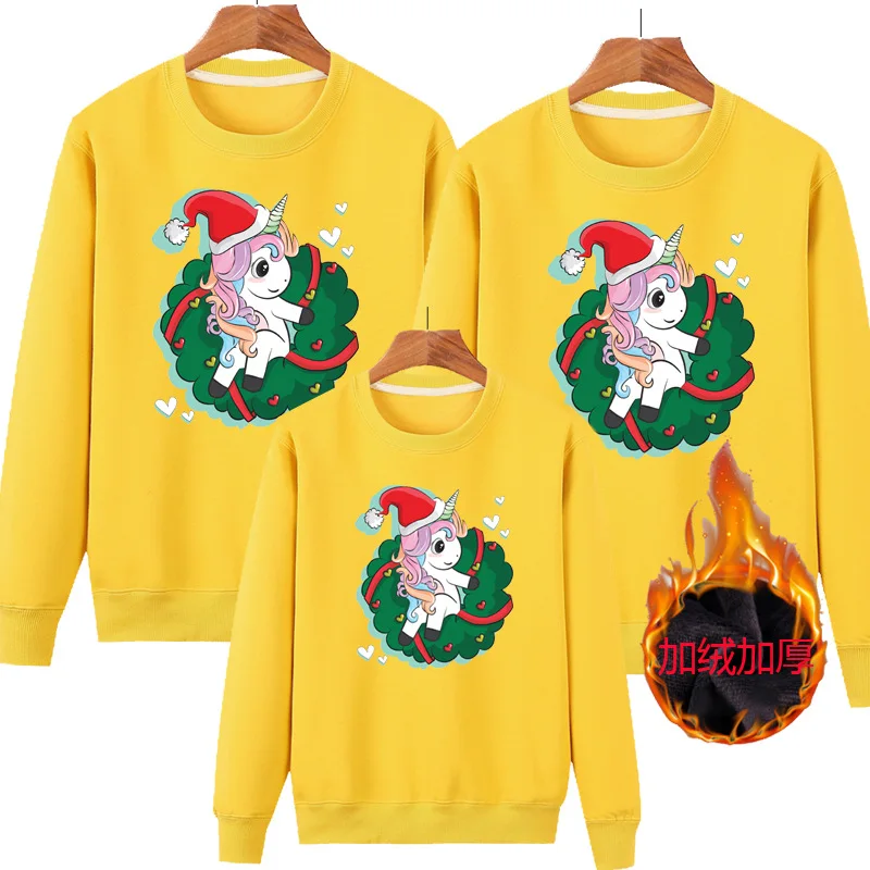 Conjuntos familiares a juego de invierno 2024 Sudadera navideña Suéteres de Año Nuevo Jersey de madre, padre, hija, hijo, pareja Jersey para niños
