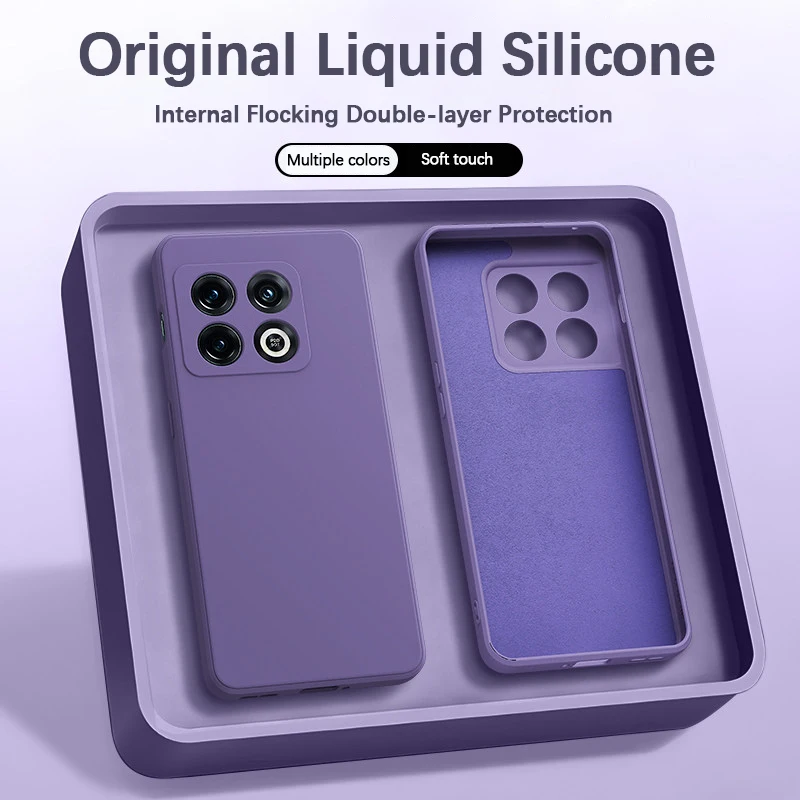 Premium Soft Silicone Phone Case with Classic Square Design and Enhanced Camera Protection