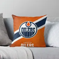 Oilers City  Printing Throw Pillow Cover Car Fashion Case Home Bed Cushion Office Comfort Square Pillows not include One Side 1