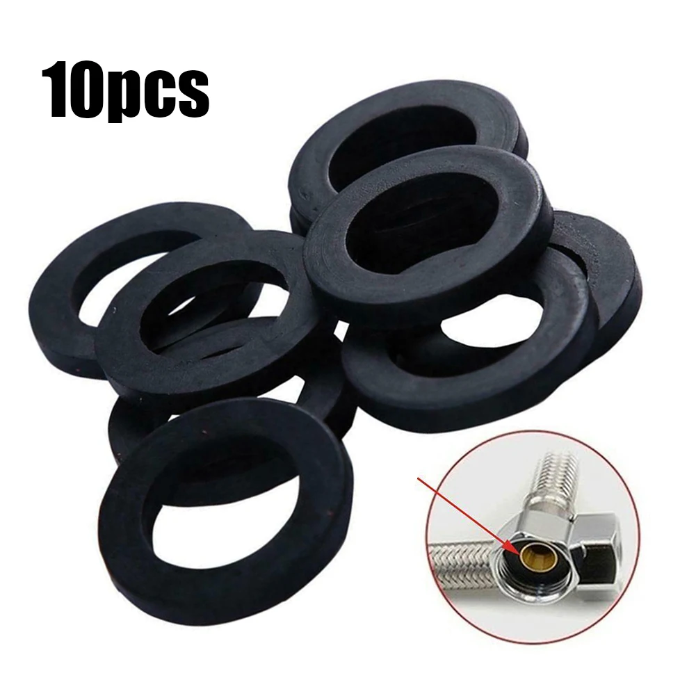 

10pcs Shower Hose Seal Rubber Washers 1/2" Pipe Bathroom Tap Washers Sealing Ring 19mm Bathroom Accessories