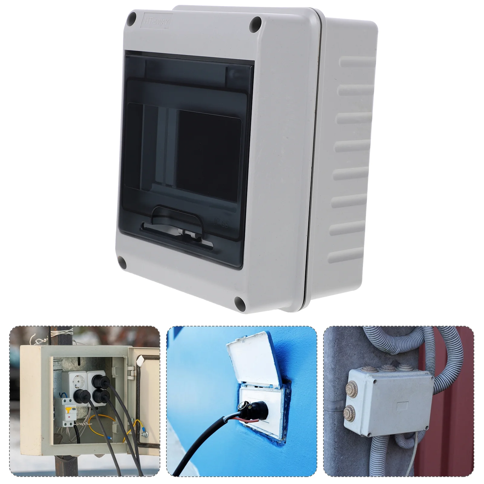 

2 Way Distribution Box Electrical Enclosures Weather Proof Boxes Charging Pile Plastic PC Electronic Junction Case