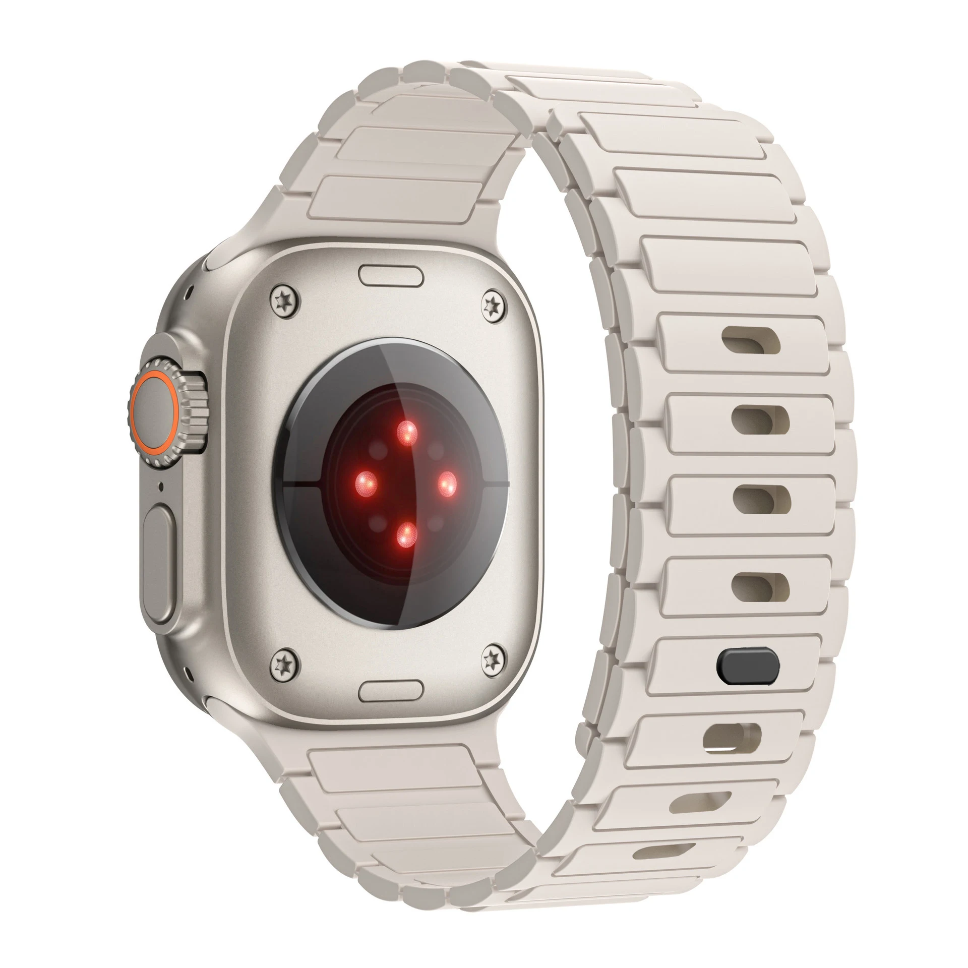 Stylish Magnetic Loop Silicone Watch Band Strap