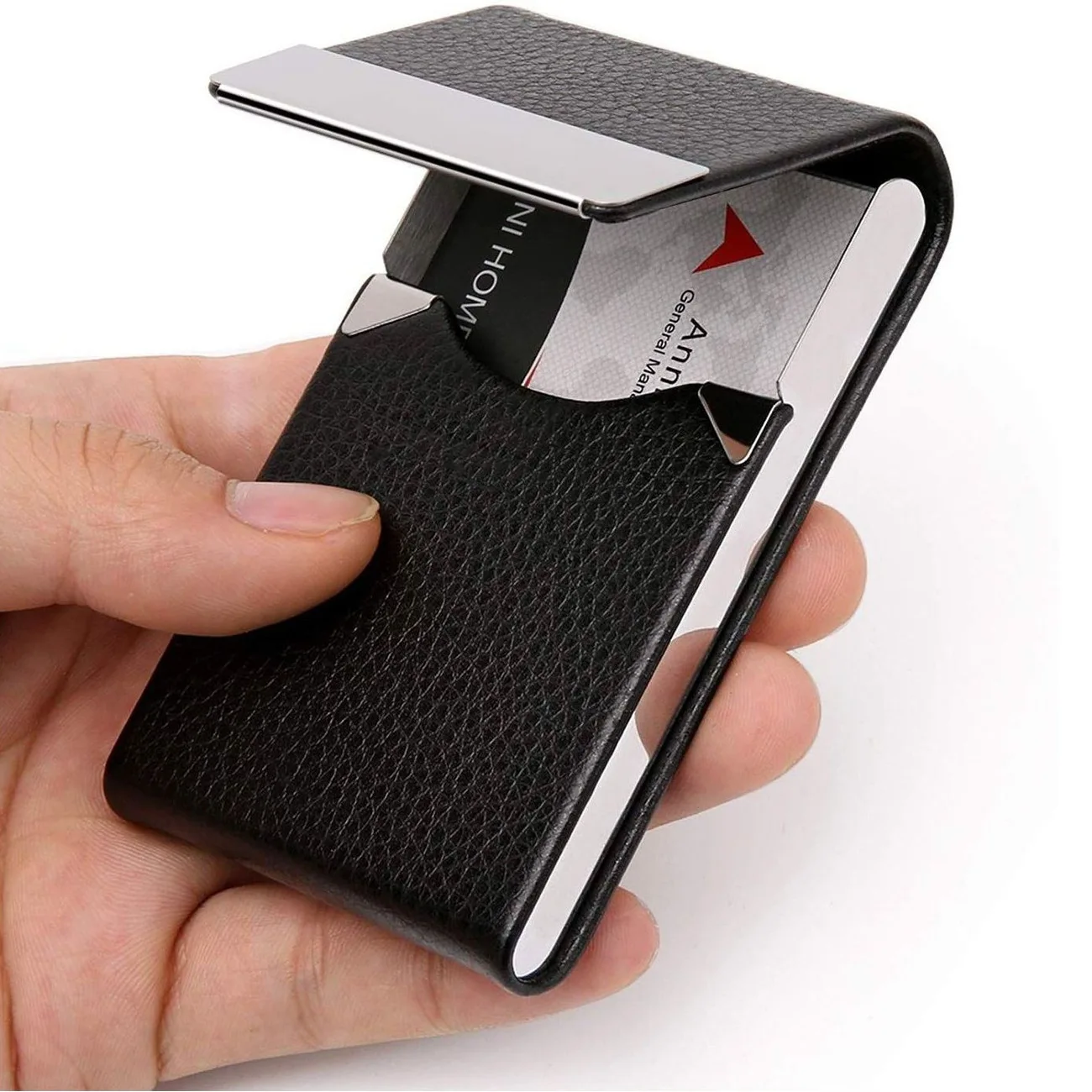 Woman Card Holder Men ID Blocking Aluminum Metal Slim Wallet Money Bag Anti-scan Credit Card Holder Thin Case Small Male Wallet