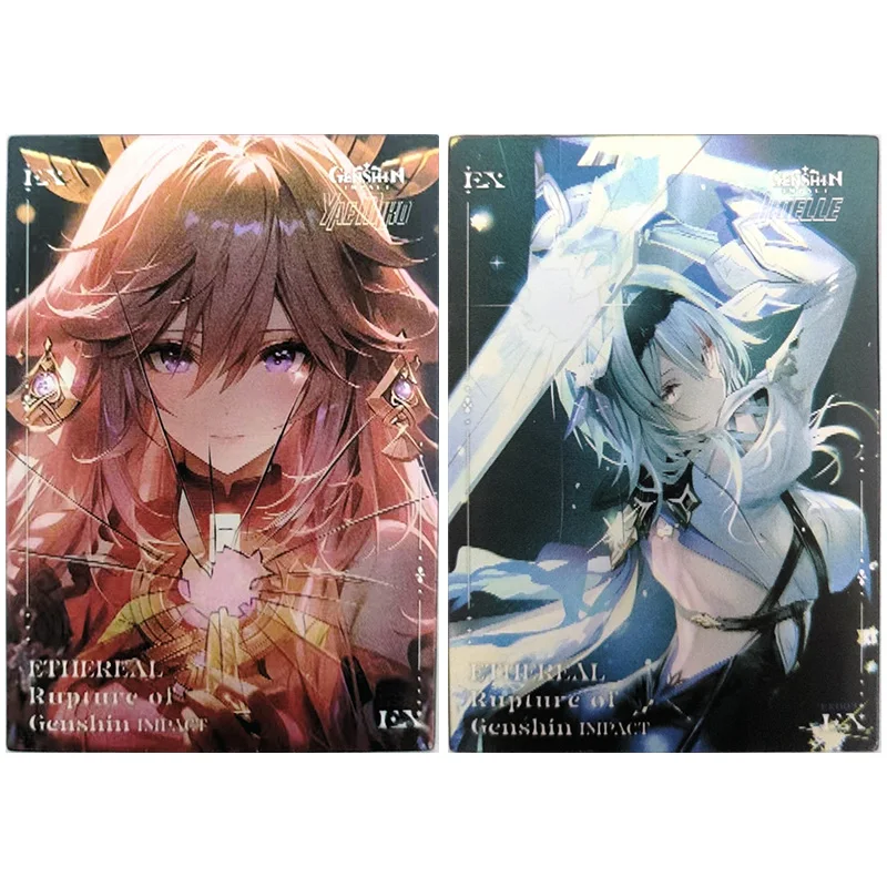 

Anime Goddess Story Rare Limited Edition EX Reflections Flash Cards Yae Miko Eula Toys for boys Collectible Cards Birthday Gifts