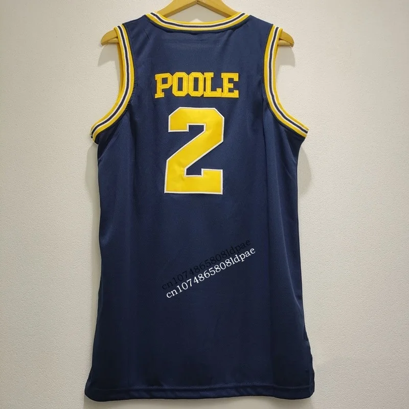 Basketball Jerseys Men Women Oversize 2 Poole Michigan Embroidery Sewing Breathable Athletic Sports Street Hip Hop Sportswear