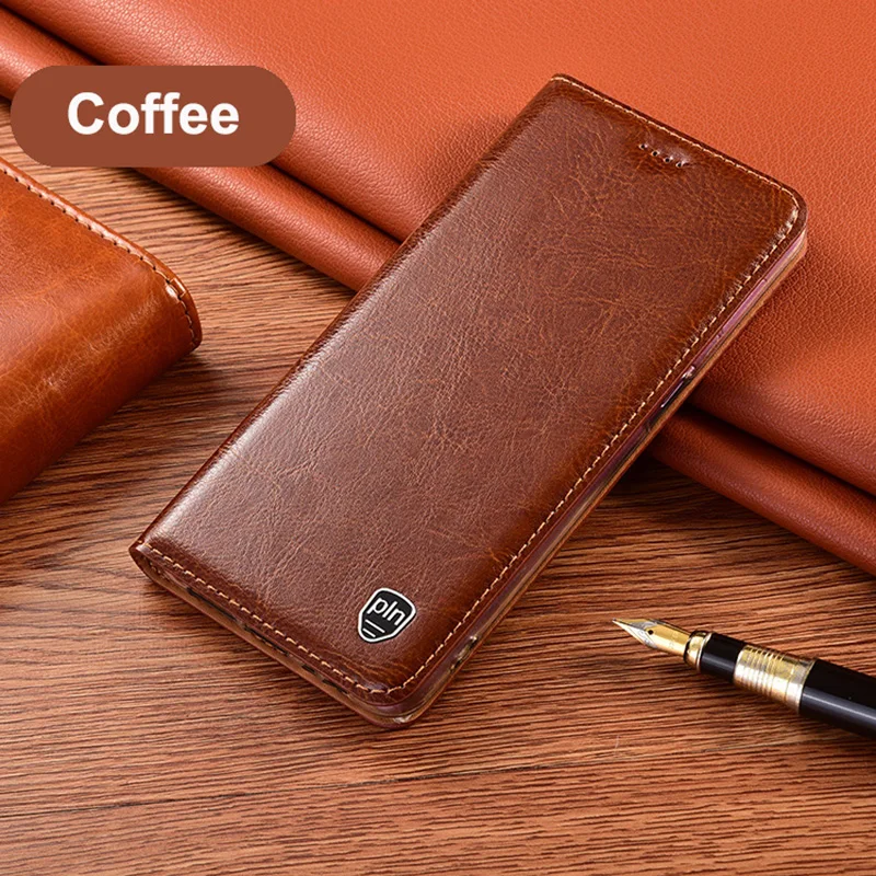 Luxury Cowhide Genuine Leather Case For Google Pixel 7 6 5 4 3 2 3A 4A 5A 6A XL Pro Magnetic Card Flip Cover