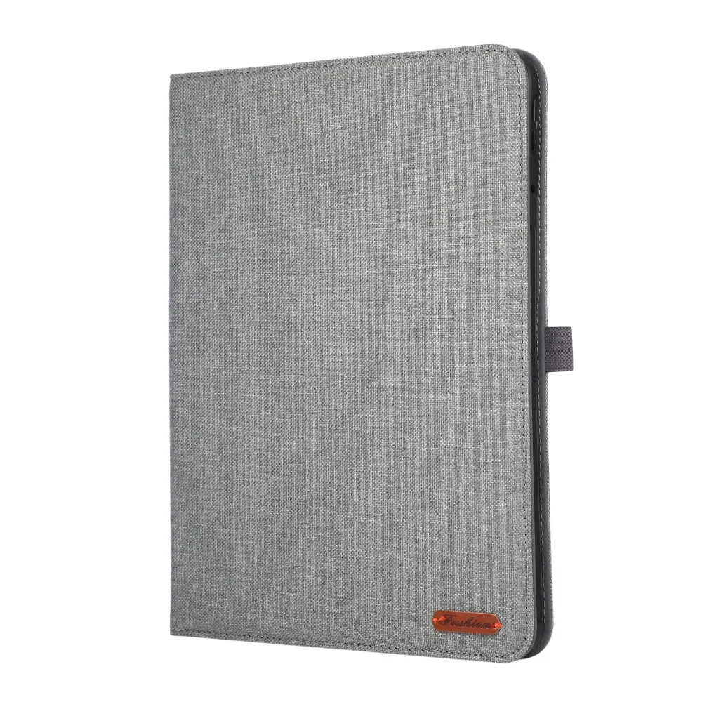 Premium Soft TPU Fabric Flip Stand Tablet Case with Hand Strap