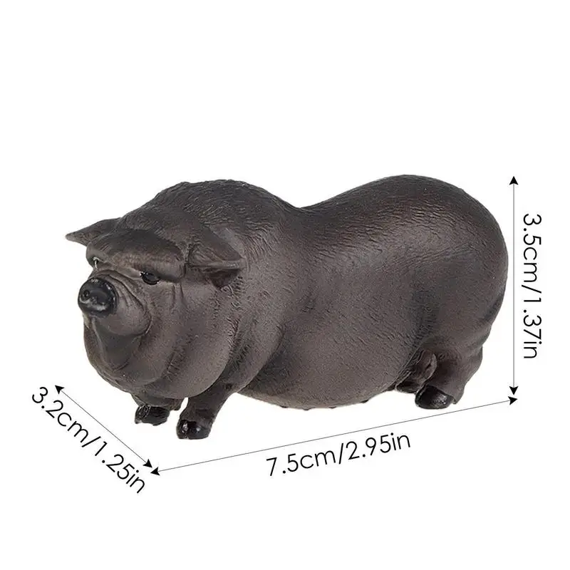 

PVC Realistic Wild Life Model Cartoon Wild Boar Action Figures Kids Preschool Enlightenment Cognition Figurine Toy Decor Gift