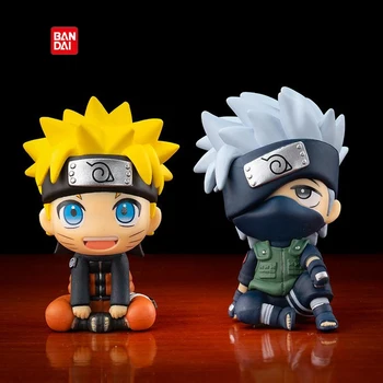 Naruto Anime Figure Kakashi Naruto Action Figure Q Version Kawaii Sasuke Itachi Figurine Car Decoration Collection Model Toy