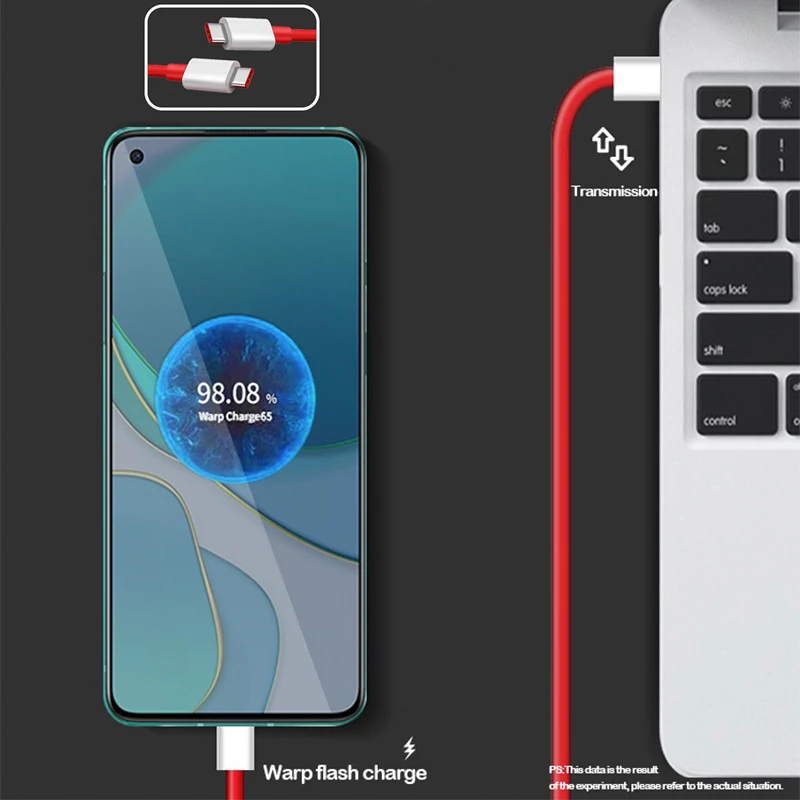 USB C PD   ̺, ÷ 8T 8Tplus + 9 Pro 9R 9RT Nord 2 CE 5G , 65W, 6.5A