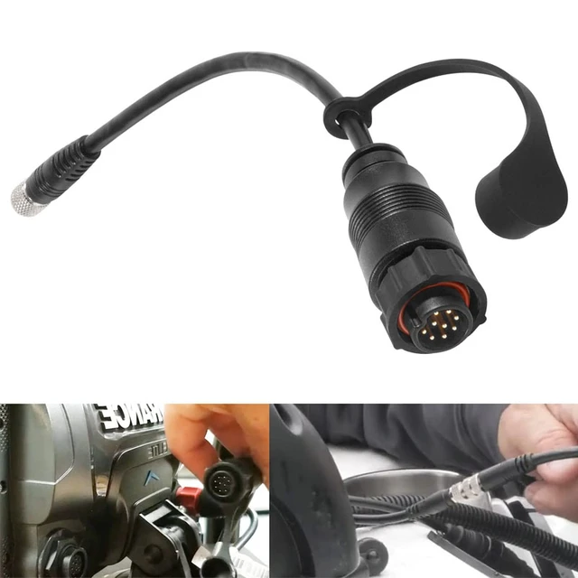 1852076 9-Pin Adapter Cable Replace MKR-US2-16 for Lowrance Elite Ti2 & HDS  Connect Universal Sonar 2 Transducer Trolling Motor - AliExpress