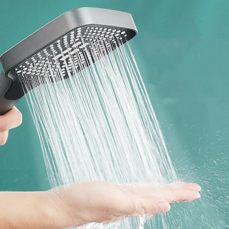 Shower Head 4 Mode Adjustable Rainfall Shower Large Flow High Pressure Water Saving