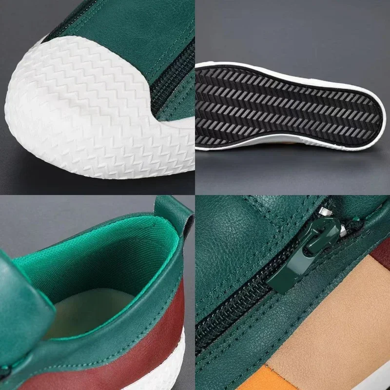 Men's Sneakers High Quality Men Shoes Comfortable Leather Shoes Wear-resistant Plus Size Casual Driving Shoes Hot Sale Moccasins 6