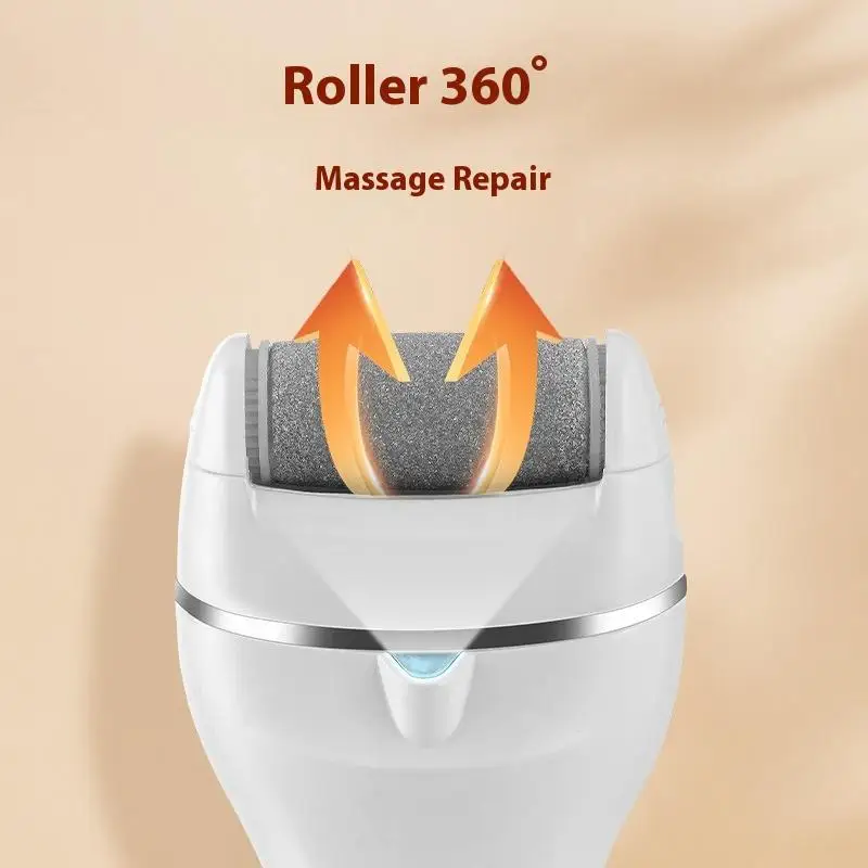 Electric Foot Callus Remover Waterproof Pedicure Scrubber Tool_voghion.com