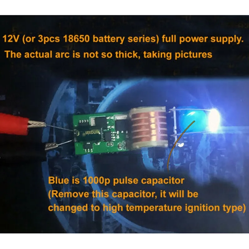 고전압 발생기, 스텝 업 인버터, 아크 점화기 코일 모듈, DC 5V-12V, 15KV, 1PC