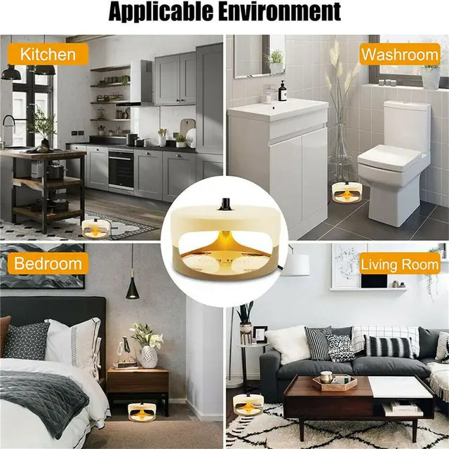 Háztartási Bolhacsapda Világos Biztonságos, Nem Mérgező, Ízlés Nélküli Bolha Ragadós Csapda Gyilkos Kártevőirtás A Nappali Hálószoba Konyhai Wc-Hez - Image 4