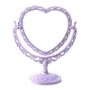 Desktop Makeup Mirror Heart Shape Makeup Vanity Portable Double-side Vanity Mirror Hand Mirror Cosmetic Compact Mirror For Women 5
