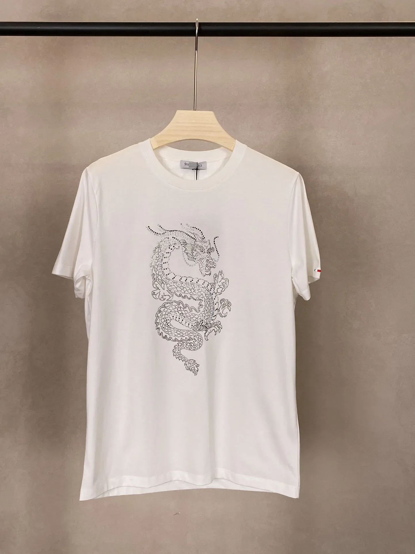 

2024 SIJITONGDA Shirt silk men 2024 summer new short sleeve breathable thin embroidery quality big size M-3XL