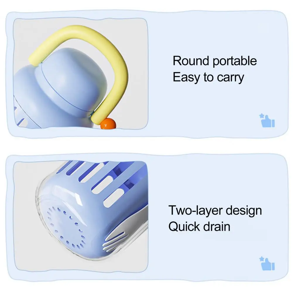 Salad Cup with Microwave Safe Fruit Salad Storage Cup with Lids Fork Airtight Fruit Storage Fork Lid for Office