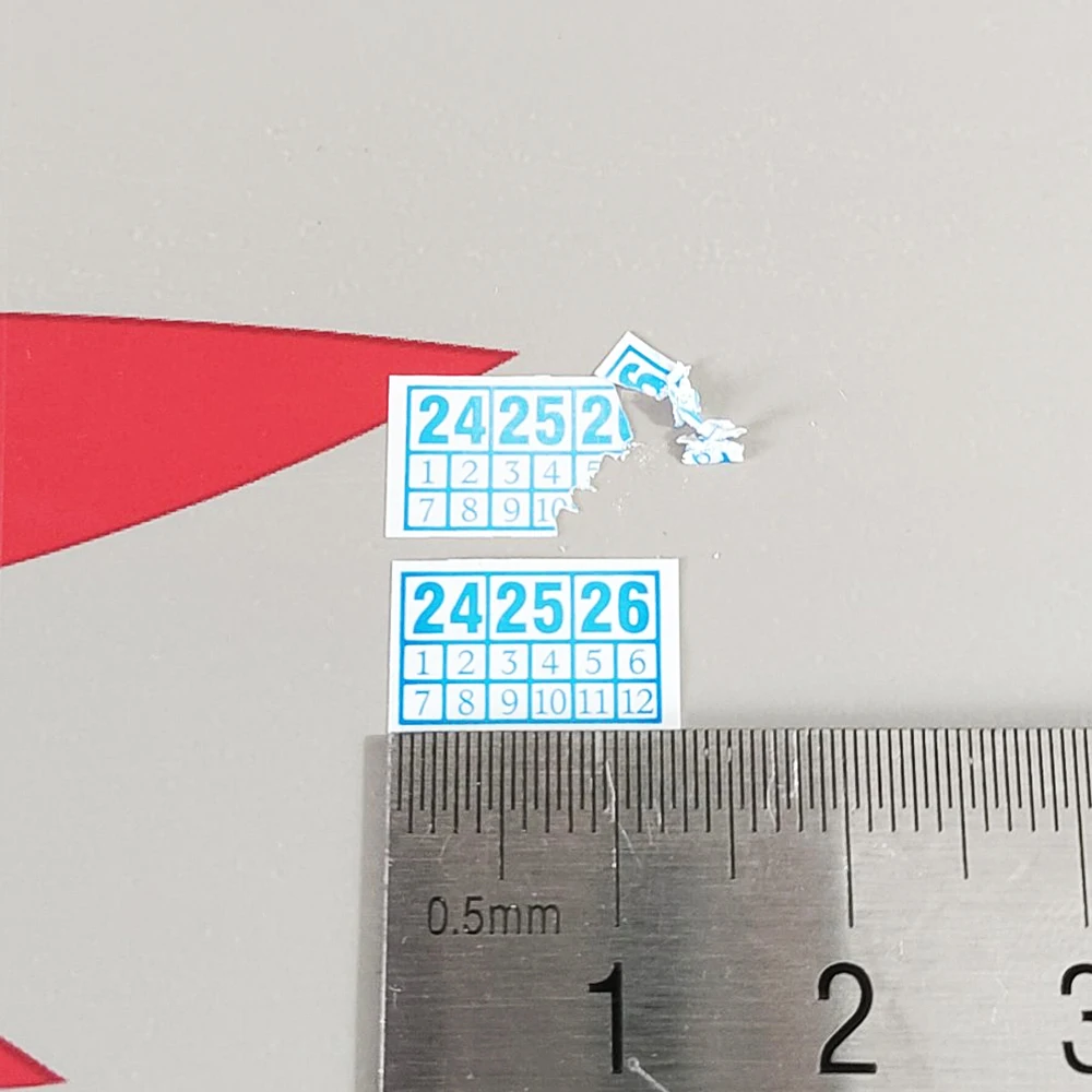 보증 기간 만료 날짜 제거 방지 스탬프 제품, 보안 씰 라벨, 보증 공백 스티커, 1 개월, 190 개, 13x8mm