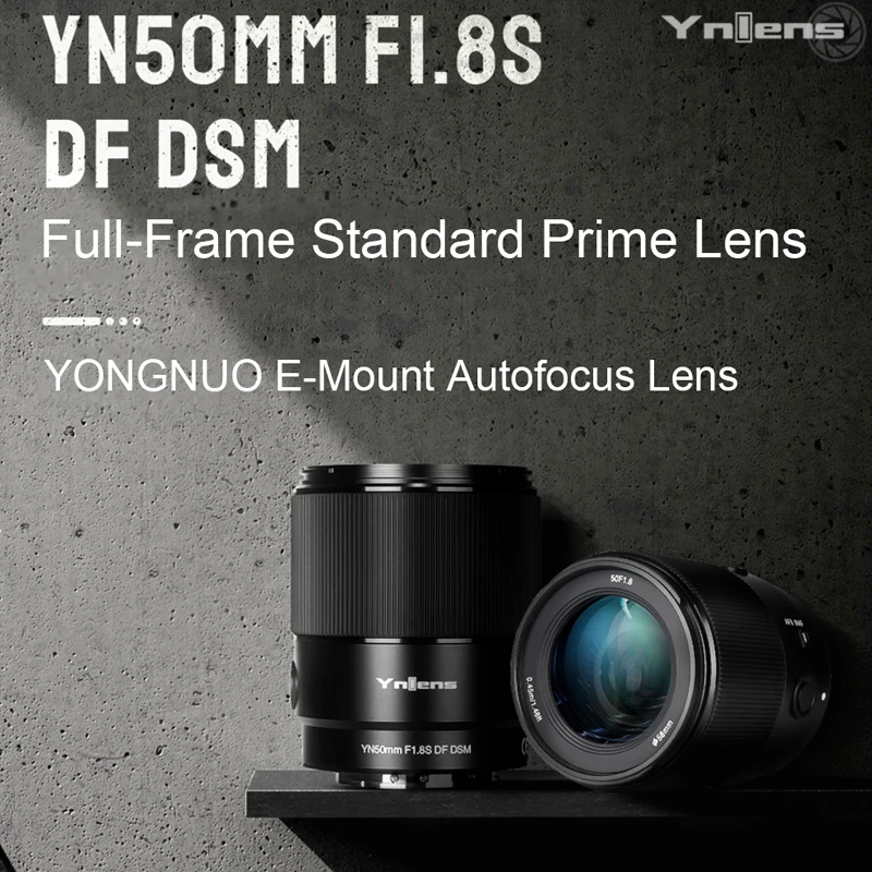 Obiettivo Per Fotocamera Yongnuo Yn50Mm F1.8S Df Dsm Obiettivo Full Frame Standard Prime Autofocus Per Sony E-Mount A6300 A6400 A6500 Nex7