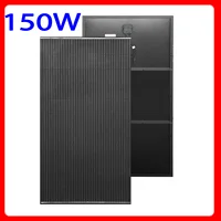 Panneau solaire 150W, cadre en aluminium léger, chargeur de batterie 12V, kit/système de panneaux photovoltaïques, maison, balcon, camping-car, RV 1