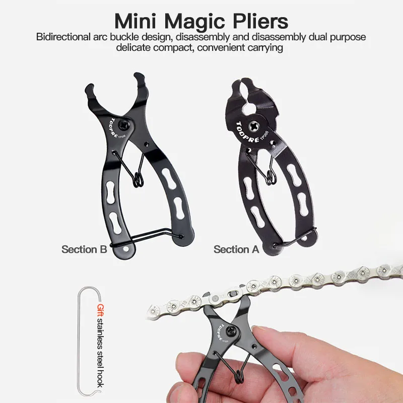Bicycle Stainless Steel Chain Disassembly tool pliers Bike Chain Hooks 