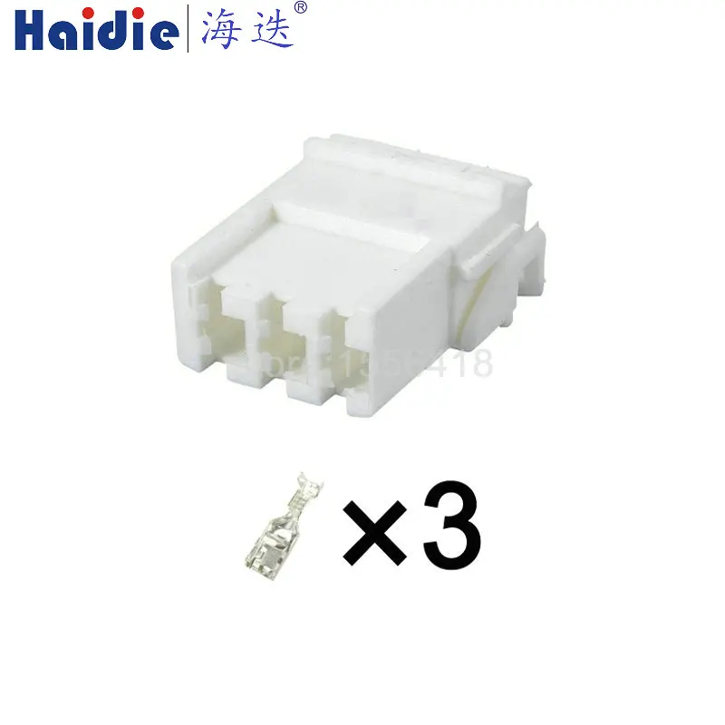 1-20 sets 3pin auto electracial housing plug wiring harness cable female connector 142681-0