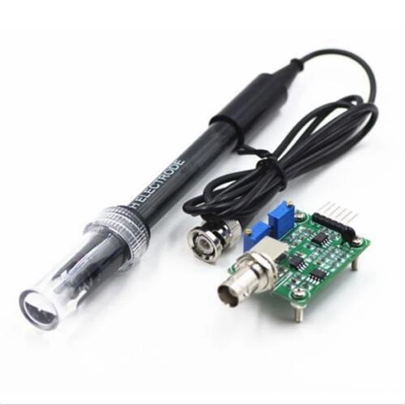 

Liquid PH Value Detection Sensor Module PH Electrode Probe BNC Monitoring Control Board For Arduino BNC Electrode Probe