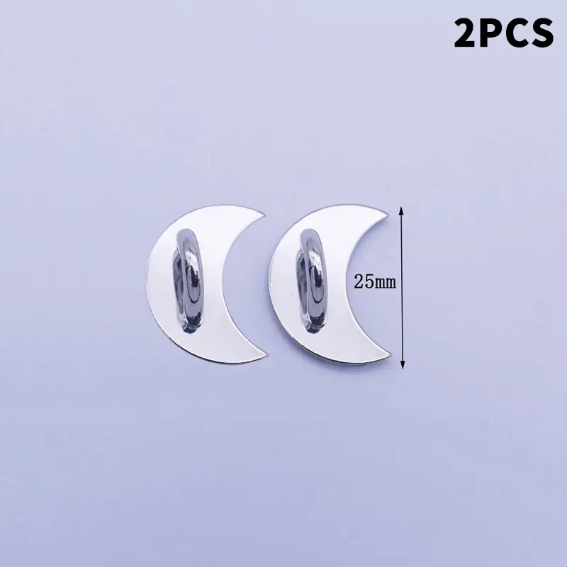 2/4PCS Adhesive Metal Stars Moon Bow Phone Charm Holder Phone Case Finger Ring Stand Hook Buckle Charm Clasp Accessory String - Image 15